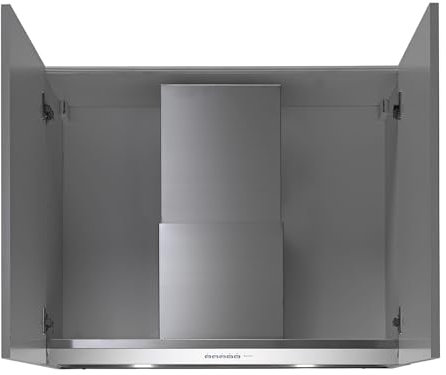 falmec Virgola mehr montiert Wand Edelstahl 600 m³/h – Hauben (600 m³/h, 48 dB, 58 dB, 67 dB, 52 cm, 52 cm)