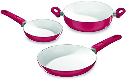 TV Unser Original 04525 bratmaxx Keramik Pfannen Set, 3-teilig, Beere