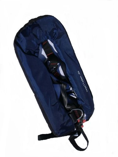 Segelladen.de Vollautomatische Rettungsweste Schwimmweste in Blau mit Lifebelt und Sorgleine Euro Spring Plus 150N und Füllkit & 1 Inspektion gratis
