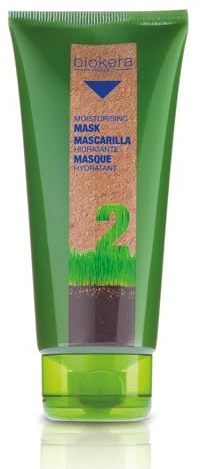 SALERM - Mascarilla Hidratante Biokera Natura - 200 ml - Ideal para Cabellos Secos o Deshidratados - con Aceite de Germen de Trigo - Hidratación Profunda Cabello - Melena más Suave y Brillante