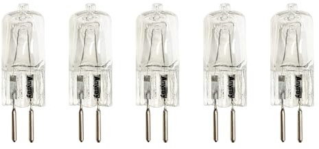 Anyray (5)-Bulbs 50 Watt G6.35 120V 50W GX6.35 110 Volt 50Watt GY6.35 Bi Pin T4 130V Light Bulb