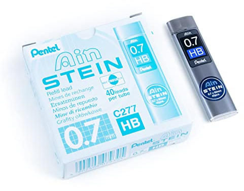 Pentel Ain STEIN C277 Feinmine, 40 Minen je Dose, 0.7 mm, Härtegrad HB (12 Dosen)