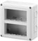 GEWISS - GW27023 Contenitore per Apparecchi System, Verticale Protetto, 8 Posti, Modulo 4X2, Grigio Ral 7035, IP40