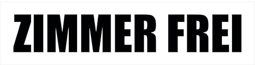 KIWISTAR - Werbeplane - Zimmer frei - 150cmx50cm - Plane Banner Gerüstplane