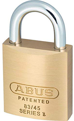 ABUS Padlock 83/45 - Flexible Lock with Interchangeable Cylinder - high Corrosion Protection with Nano Protect - Security with Brass, Hardened Steel, and Double Ball Lock