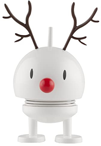 Hoptimist Baby Thunder Bumble, Pequeño, Figura Tambaleante, Idea de Decoración y Juego, Plástico, Blanco, 9005-10
