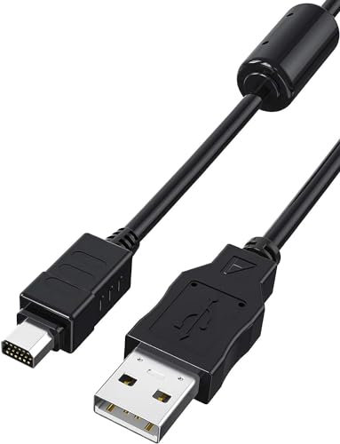 De haute qualité – Câble USB – Câble USB pour appareils photo numérique Olympus CB-USB5/CB-USB6 – Modèle compatible avec Olympus