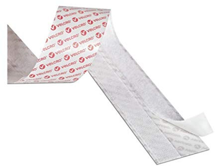 Velcro VEL-EC60214 20mm x 2.5m Brand Stick on Tape - White (Brand Stick WHITE, 1)