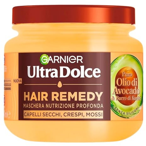 Haarmaske Ultra Dolce Maske trockenes Haar Avocado & Shea-Butter 300 Ml