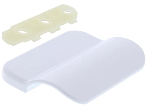 ToniTec Ziehgriff für Balkontür und Terrassentür, robuster Balkontürgriff aus Aluminium, einfache Montage ergonomisch und langlebig in der Farbe Weiß