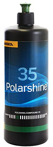 Mirka - pâte de lustrage Polarshine 35-1000 ml | Polissage grossier professionnel sans silicone pour finitions parfaites compatible avec ponceuses Mirka