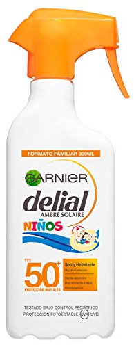 Garnier Delial Niños Sensitive Advanced Protector Solar en Spray para Niños, Alta Protección IP50+ - 300 ml