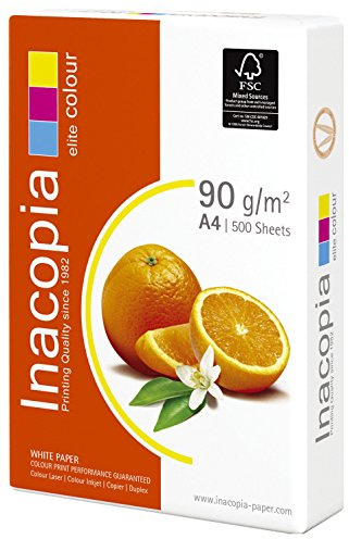 Inacopia 0117 090 10 99 1 Multifunktionspapier Elite, A4, holzfrei, 90 g/qm, 500 Blatt, weiß