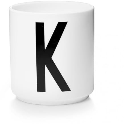 Design Letters Porzellan Kaffeetassen A-Z | Weiße Tassen für Weihnachten, Weihnachtsgeschenke Kleinigkeiten, Weihnachtsgeschenke für Frauen, Männer | Kaffeebecher | Tasse Personalisiert | 250 Ml