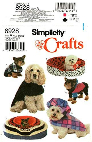 Simplicity Crafts Schnittmuster f r Hundebettbez ge und M ntel # 8928