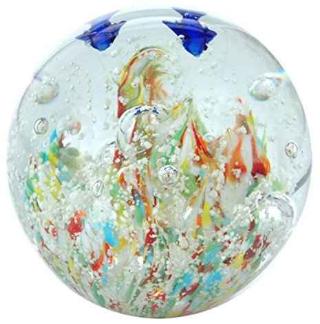 Traumkugel Dephine über buntem Grund Nachtleuchten (199), Glaskugel, Briefbeschwerer, Wunschkugel ca. ca. 6,5-7,0 cm