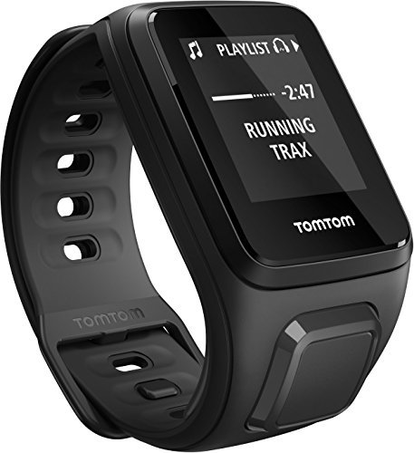 TomTom BV GPS Sportuhr Spark Cardio Plus Musik Fitness, Schwarz, S, 1RFM.003.03