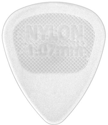 JIM DUNLOP Plektrum Nylon Glow Standard, 72 Stück, 1,07mm, Weiß