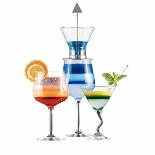 Suprême Cocktail – Appareil à Cocktail Transparent – Cocktails en Étages