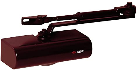 Cisa 1.C1415.03.0.88 - Cierrapuertas new smart-plus fuerza 3 sin retencion marron oscuro