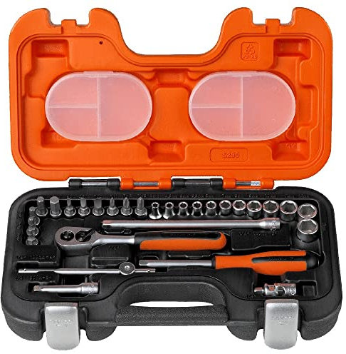 Best Price Square SOCKET SET, 1/4 DRV S290 By BAHCO