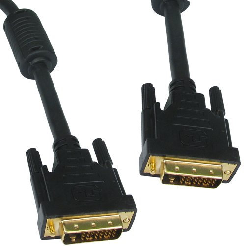 DVI D 24 + 1 Broches Mâle vers Mâle câble Deux Link Cordon 5 m Noir