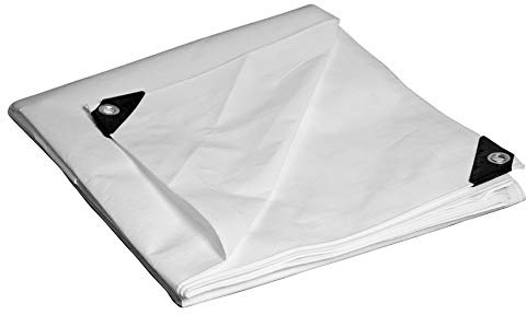 10' x 12' Foremost Tarp 31012 White Dry Top HD White 10-Mil Heavy Duty Tarp