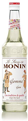 MONIN Sirup Gomme 0,7 l | Alkoholfreier Gomme Sirup für Cocktails, Smoothies und Desserts - veganer Zucker Sirup für Mixgetränke