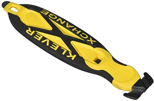 Klever XChange, Safety Knife Cutter, Replaceable Head, Yellow