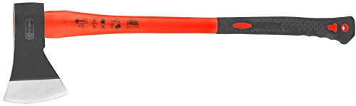 Connex Axt 1250 g - Vibrationsarmer Glasfaserstiel - Ideale Kraftübertragung - Gummiertes Griffende - Zur Bearbeitung von Holz / Universalaxt mit Schneidschutz / Spaltaxt / Fällaxt / COX840412