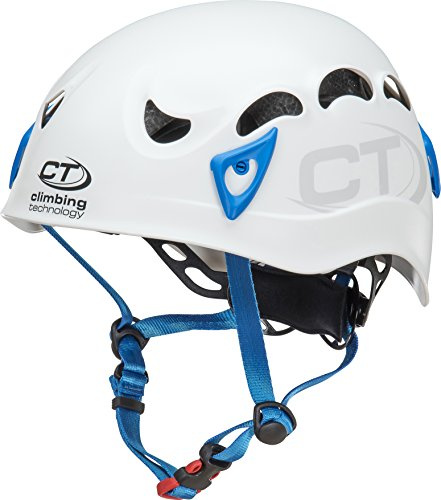 Climbing Technology Galaxy Casco, Unisex – Adulto, Bianco/Azzurro, Regolabile da 50-61 Cm