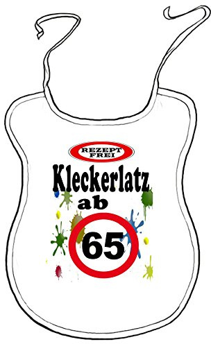Kleckerlatz Scherz-Latz für Erwachsene ab 65 Baby-Lätzchen
