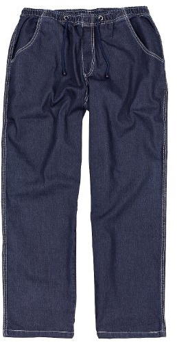Abraxas Jogging-jeans med gummikant, Byxor Slipbyxor i överdimensionerade storlekar upp till 12XL, blå