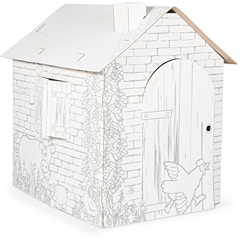 Legler 10015 - Spielhaus, Häuschen, aus Bastelkarton