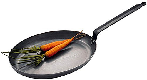 De Buyer, SARTENES PARA PESCADO-HIERRO, CALIDAD SUPERIOR-OVALADA 36X26,5CM-14-1/8-Inch-5111.36