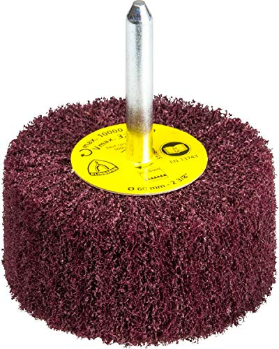 Klingspor 258923 Cepillo mil Hojas de Láminas Pequeñas, NFS 600, Grueso Índice de Finura, 32 m/s Velocidad Máxima, 10200 Revoluciones Permitidas, 60 mm x 50 mm x 6 mm, Marrón Rojizo