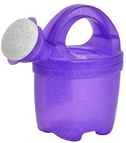 Simba 107101668 - Kleine Gießkanne, Gießer, mit Glitter, Glitzer, 16cm, Sandkastenspielzeug, Sandspielzeug, ab 10 Monaten