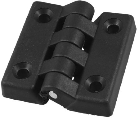 sourcingmap Charnière Plastique Porte Placard Armoire 65mm x 64mm roulement à bille Noir