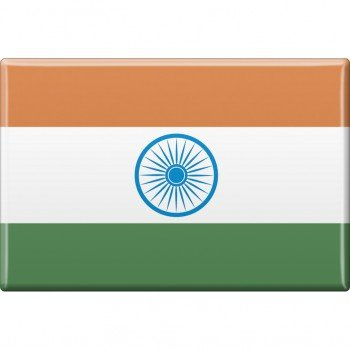 Küchenmagnet - Länderflagge Indien - Gr.ca. 8x5,5 cm - 38046 - Magnet