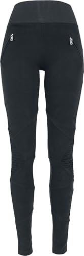 Urban Classics Damen Leggings Interlock High Waist, Schwarz, M, TB1053-00017-0046