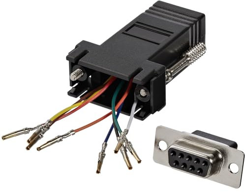 StarTech.com GC98FF Adattatore Modulare da DB9 a RJ45, F/F, Nero