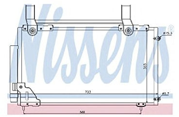 Nissens 94735 Kondensator, Klimaanlage