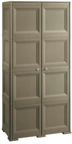 Tontarelli Omnimodus 8085553909 - Armadietto basso a 8 scomparti, Marrone, 164x79x47
