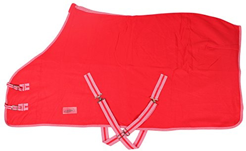 QHP Couverture polaire couleur Rouge 100 cm