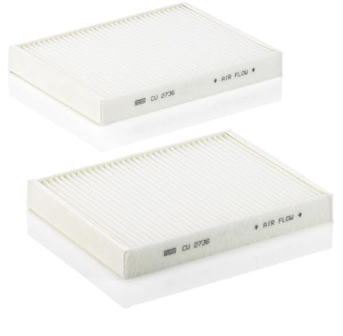 MANN-FILTER CU 2736-2 Innenraumfilter/Kabinenluftfilter (2er Set) - für Pkw + Transporter