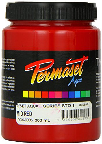 Permaset Aqua Siebdruckfarbe, mittelrot, 300 ml