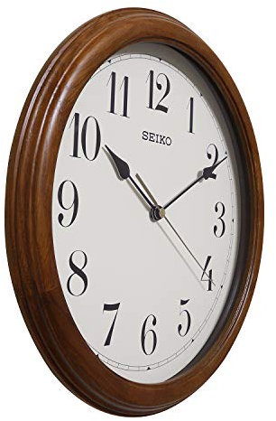 Seiko Clocks, QXA153B, Orologio da parete in legno