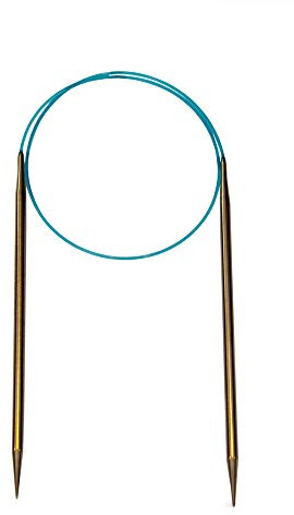 HiyaHiya 60 cm Lange, 2 mm breite, verbundene und Spitze Rundstricknadeln aus Edelstahl