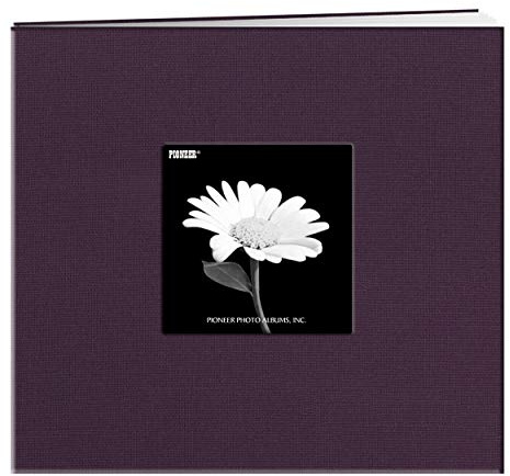 Pioneer 30,5 x 30,5 cm Buch, Stoffeinband, Album mit Fenster, rot, Wildberry Purple, 8X8