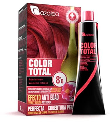 ALEA - Tinte Pelo Mujer - Color Total - Nº 8.6 - Color Rojo Intenso - Coloración Permanente en Crema - Aceite Argán y Tsubaki - Cobertura Total de Canas - Aclara 3 Tonos en Cabellos Naturales